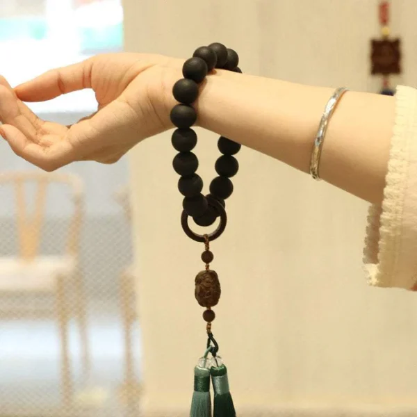Ambergris Bead Bracelet - Natural Fragrance Bracelet - Enhance relaxation - 图片 8
