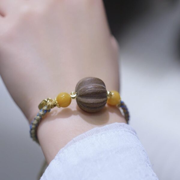 Golden Osmanthus fragrance and fragrant beads bracelet– Chinese Medicine Herbal Aromatherapy Jewelry - 图片 3