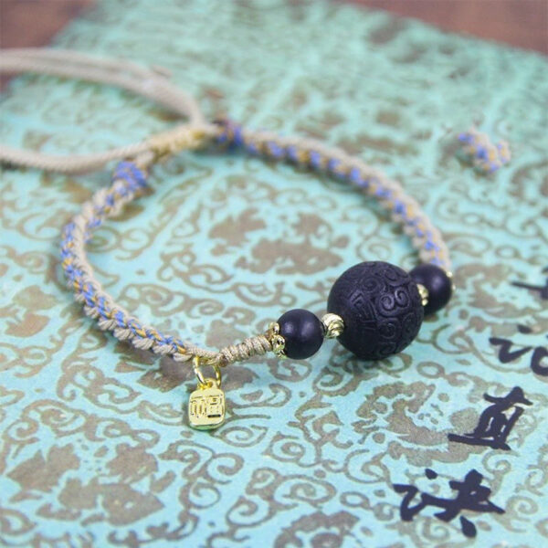 Golden Osmanthus fragrance and fragrant beads bracelet– Chinese Medicine Herbal Aromatherapy Jewelry - 图片 5